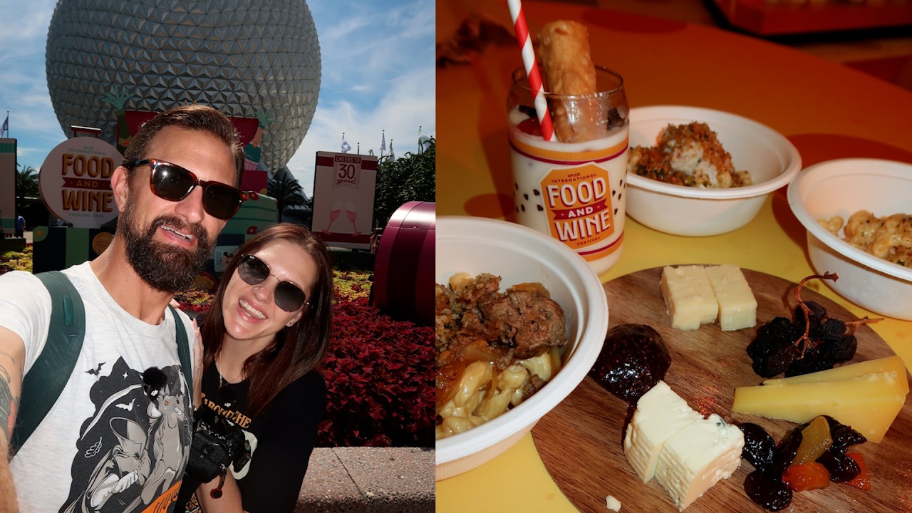 Our Cheesy Disney Date At EPCOT's Food & Wine Festival! | Trying Everything From The Wedge Booth!