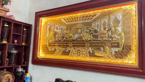 Giao lắp bức tranh Tiệc Ly cho anh khách hải hậu☎️ 0568.86.6363