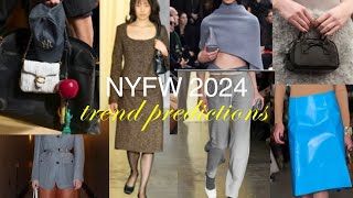 reacting to nyfw 2024 trend predictions