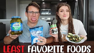 Trying Spencer's LEAST Favorite Foods!