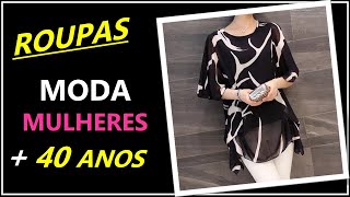 Lindas Roupas Femininas Moda Anti-idade Mulheres mais de 40 Anos