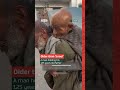 Footage by @mahmoud_awadia of a Palestinian man holding his father who is 125 years old in Gaza.