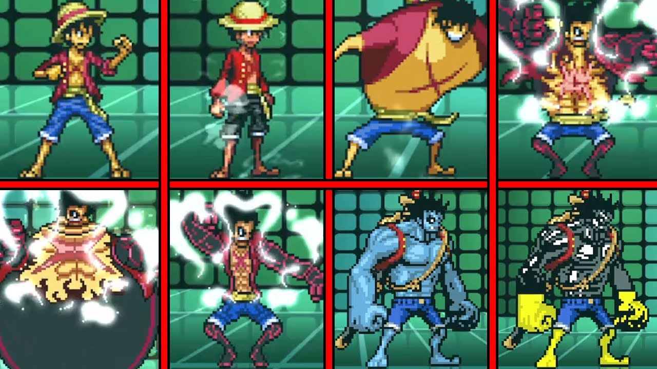 EVOLUTION OF LUFFY'S GEAR THIRD IN ONE PIECE GAMES MUGEN 