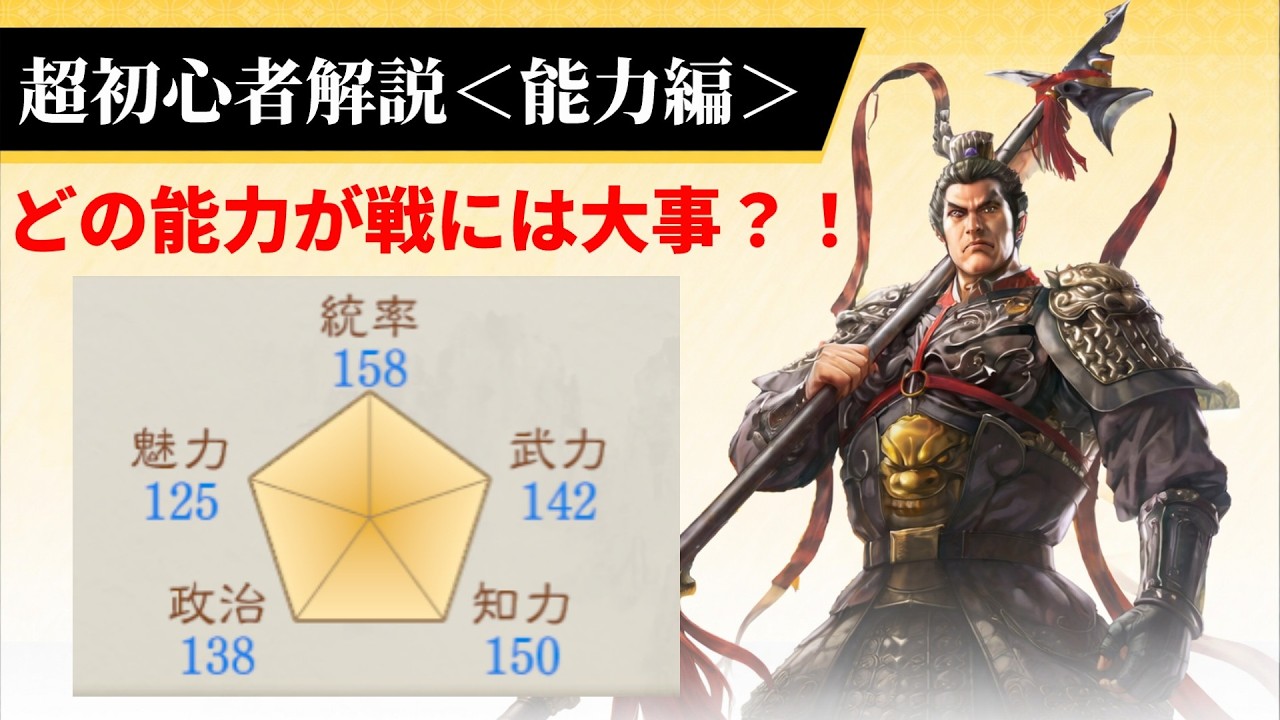 超初心者必見！能力効果を解説します！【三国志8REMAKEwithパワーアップキット】Short
