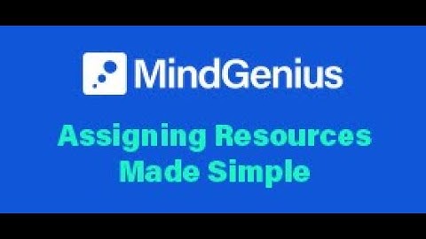 Project Management - Assigning Resources Made Simple