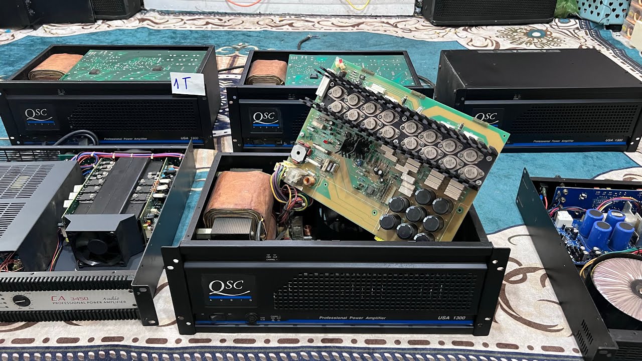 Genuine US-made QSC-1300 power amplifier, 32 Mexican iron Genuine US-made QSC-1300 power amplifier, 32 Mexican iron