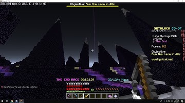 How to beat the end race under 48 sec Hypixel Skyblock (no aspect of the end)
