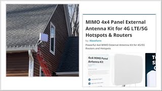 Review- Waveform Mimo 4x4 antenna with t-mobile 5g router-Arcadyan KVD21 by Cropley_Adventure 963 views 4 months ago 5 minutes, 57 seconds