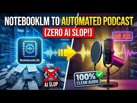 How to Turn NotebookLM Into an Automated Podcast (Zero AI Slop) - YouTube