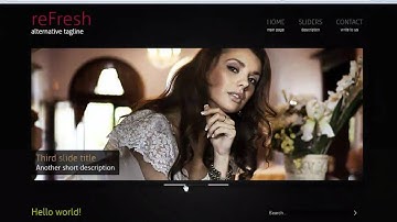 reFresh - Part 3 - Slider Options