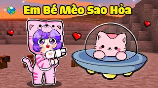 NABEE EM BÉ MÈO SAO HỎA BỊ LẠC XUỐNG TRÁI ĐẤT ĐƯỢC HACHI NHẬN NUÔI TRONG MINECRAFT 🛸🐱