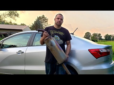 Kia Rio Muffler Delete - No Muffler