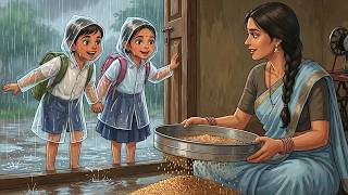1990s Rainy Indian Village Life 🌧️ | A Cozy Day in a Village Mother’s Routine | Ghibli Style ASMR