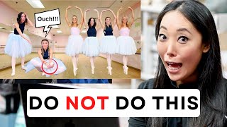 trying pointe WITHOUT training?! ugh (pointe shoe fitter reacts)