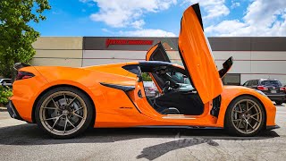 Chevrolet Corvette C8 2023 Z06 Vertical Lambo Doors Conversion kit by Vertical Doors Inc
