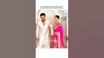 Actress Alia & ranbir at ambani wedding #wedding #ambani #bollywood #aliaabhatt #celebrity #new