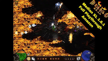 Diablo 2 Median XL 1.6.1 Mod (Amazon) - Full Game Walkthrough | Longplay | Movie - No Commentary