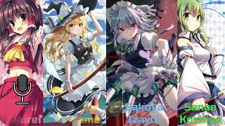 Todos Unidos Touhou Cover (Reimu, Sanae, Sakuya y marisa)