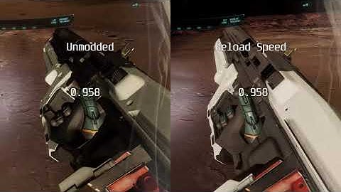 Elite Dangerous Odyssey "Reload Speed" and "Stowed Reloading" tests