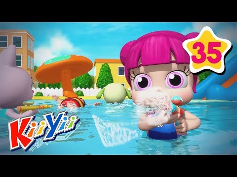 swimming-song-|-abcs-and-123s-|-by-kiiyii-|-nursery-rhymes-&-kids-songs