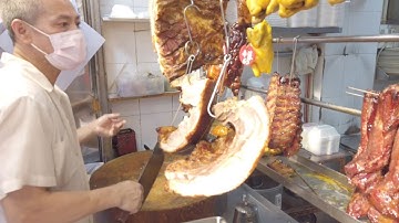 The Quick Lunch Boxes of Chopped Chickens and Pork of Hong Kong