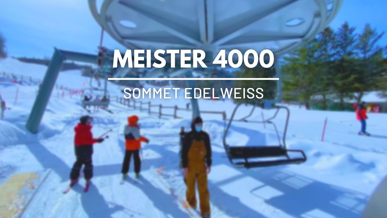 Meister 4000 Sommet Edelweiss Doppelmayr Quad Chairlift YouTube