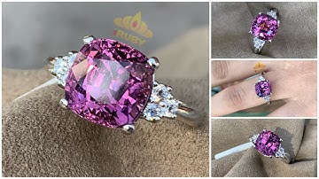 Đạt tiêu chí 4C viên đá sẽ đẹp như thế này - Spinel lục yên lửa dữ dội - IRUBY