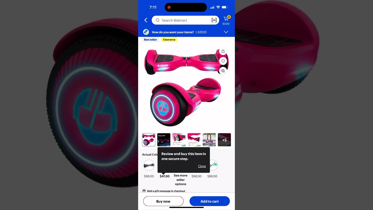 🔥 63% OFF Gotrax Hoverboard Deal at Walmart! 🚀 Only $47 + $7 for 3-Year Protection!