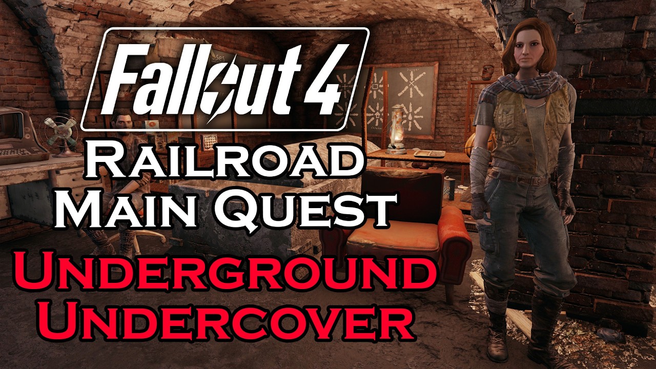 フォールアウト4 Fallout 4 - Underground Undercover - Railroad Main Quest - YouTube