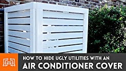 How to make an air conditioner cover fence 