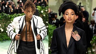 Willow smith and Jaden Smith attend the Met Gala in matching looks