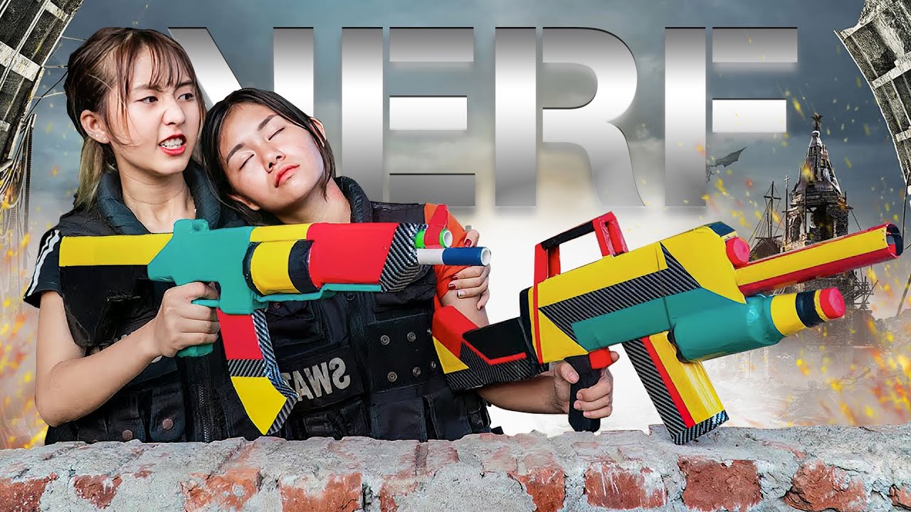 Xgirl Nerf Studio: Destroy Crime Nests Warriors SEAL X Girl Nerf Guns ...