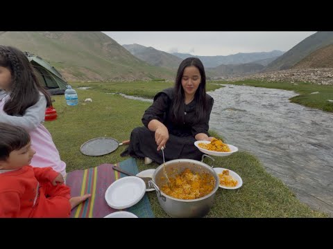 Jheel kinary beth k  Biryani bnai | Camping vlog 