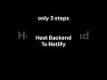 How to host backend on netlify