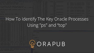 OraPub | How To Identify The Key Oracle Processes Using "ps" and “top"