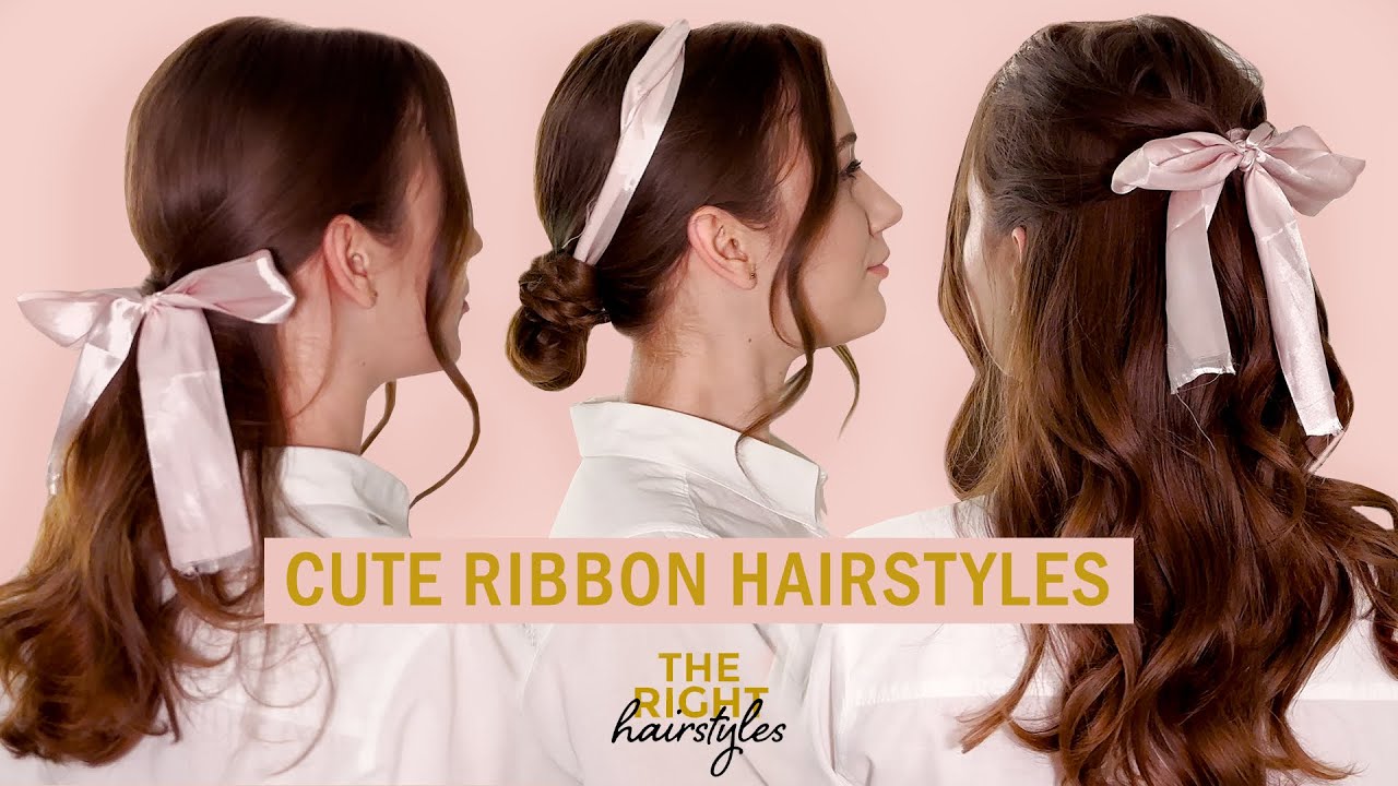 3 Beautiful & cute easy summer ribbon hairstyles 