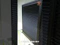 不二サッシ エコ面格子　ルーバー開閉の様子