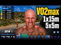 Workout VO2max 1x15m, 5x5m | Indoor cycling |