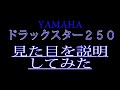 ドラックスター250(VG０５J)の見た目を説明してみた！バイク屋アキラ