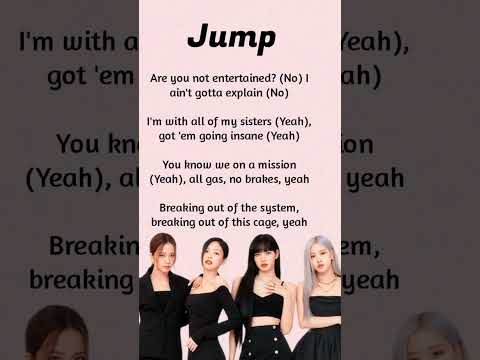 Blackpink - JUMP rap Lisa Jennie #lyrics #blackpink