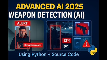 AI Weapon Detection System | Real-Time Object Detection Python YOLOv8 OpenCV Project + Source Code