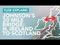 Johnson's 30 Mile Bridge: Connecting Scotland and N. Ireland - TLDR Explains