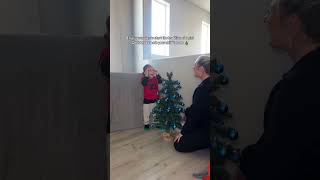 Mini Christmas Tree Surprise Reaction