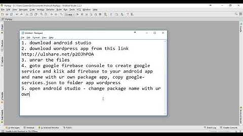 How to create a  Wordpress Android App 2019