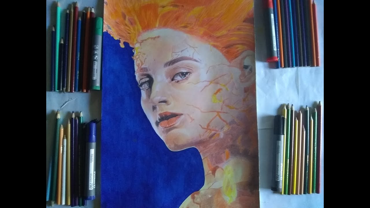 Drawing Jean Grey (X-Men: Dark Phoenix) | DooleyArt