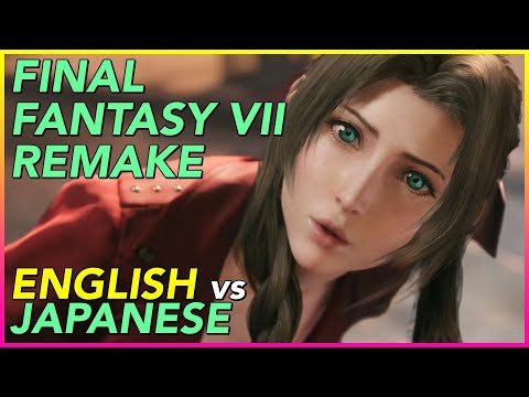 Final Fantasy VII Remake Trailer English versus Japanese comparison (5/9/2019)