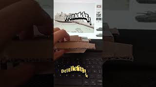 cardboard Merkava tank Progress #cardboard #hobby #cardboardcraft #tank #diy
