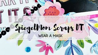 SPIEGELMOM SCRAPS \\ Using sequins as a border \\ #scrapbookingprocessvideo #spreadthesparkle