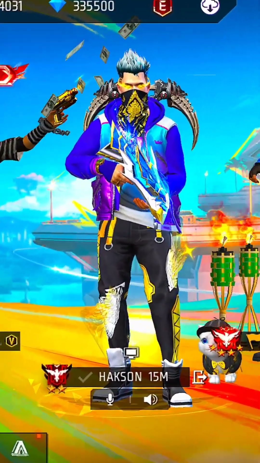 chin tapak baba ne chiku bhai ko v badge dilwa diya yaar fir kya hua - Garena free fire max #shorts