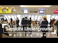 [4K/Binaural Audio] Sapporo Underground Walking Tour - Hokkaido Japan